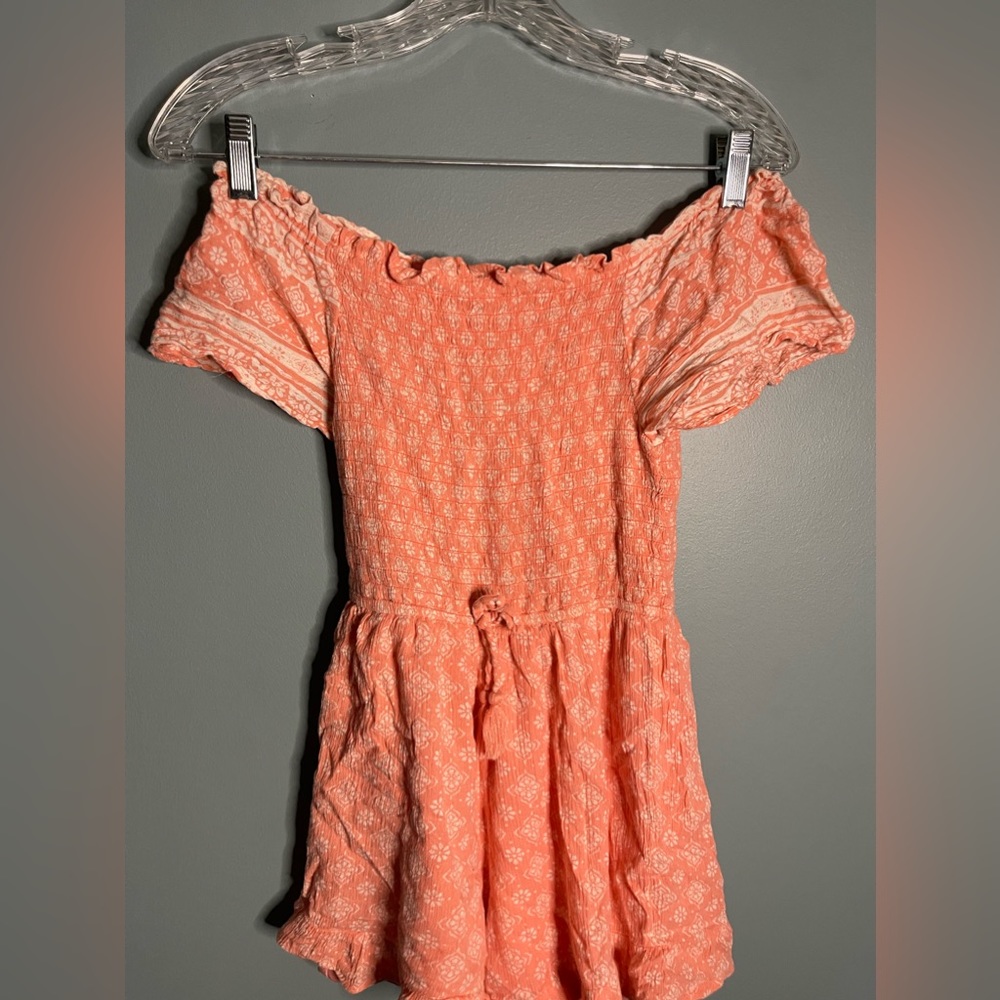 kids romper off shoulder/on shoulder girls size 10 brand Justice
